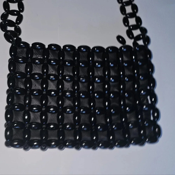 Wooden Bead Shoulder Bag - Picture 2 of 8